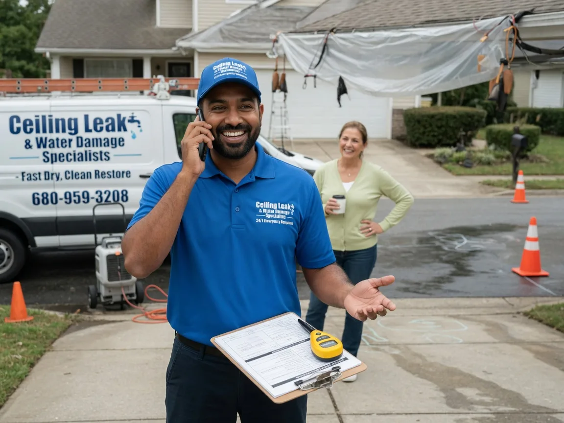 Ceiling Leak Cleanup Maysville, GA FAQs